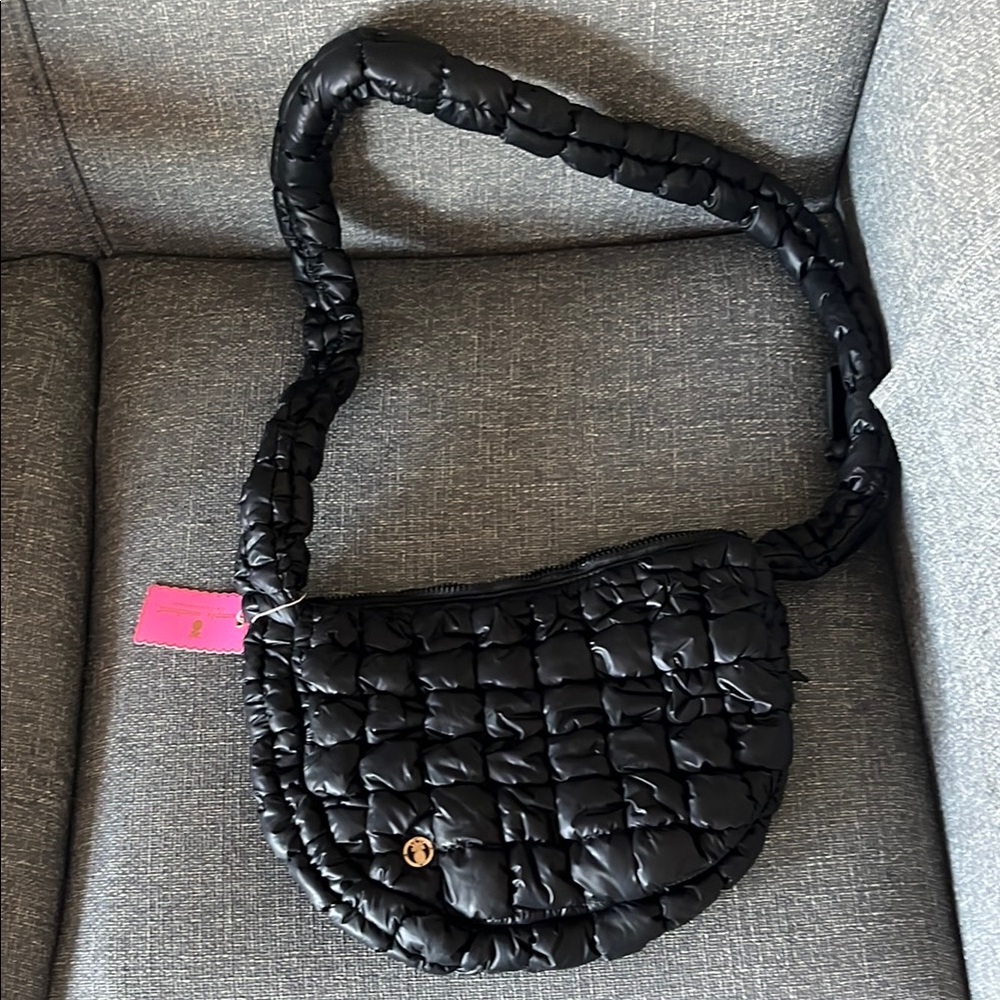 NWT Simply Southern Puff Black Shoulder Bag